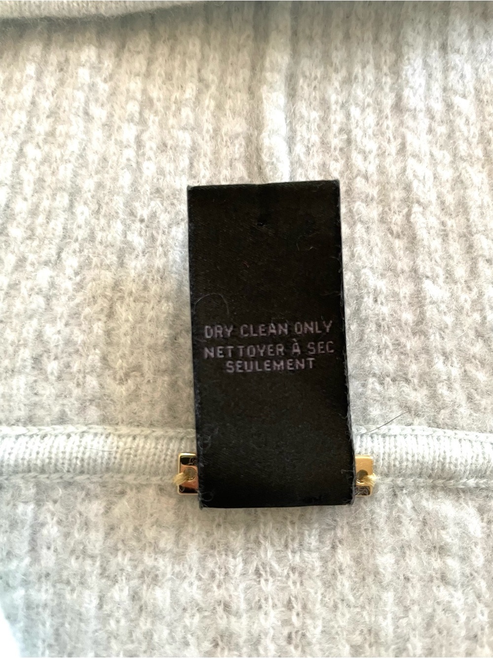 Magaschoni Cashmere Waffle Knit Cropped Zip Hoodie Sweater Powder Blue S Fall - Picture 6 of 10